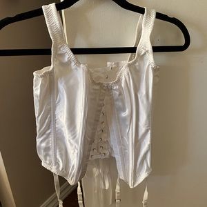 NWT Shirley of Hollywood corset in white